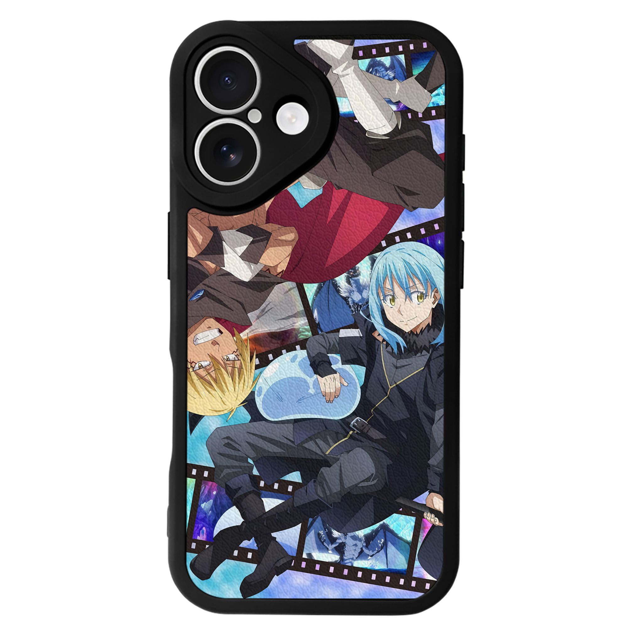（画像用） 転スラ Regarding Reincarnated to Slime 【iPhone 16シリーズ対応】シリコンスマホケース（レザー調） 材質：シリコン